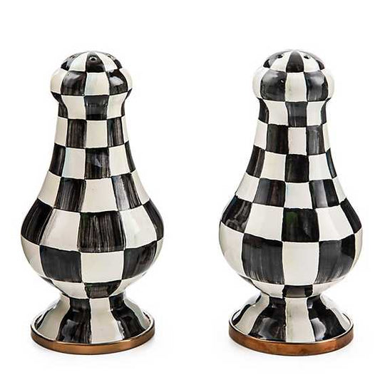 Courtly Check Large Salt & Pepper Shakers Set