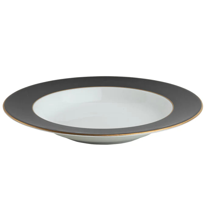 Pickard China ColorSheen Black with Gold - with Monogram