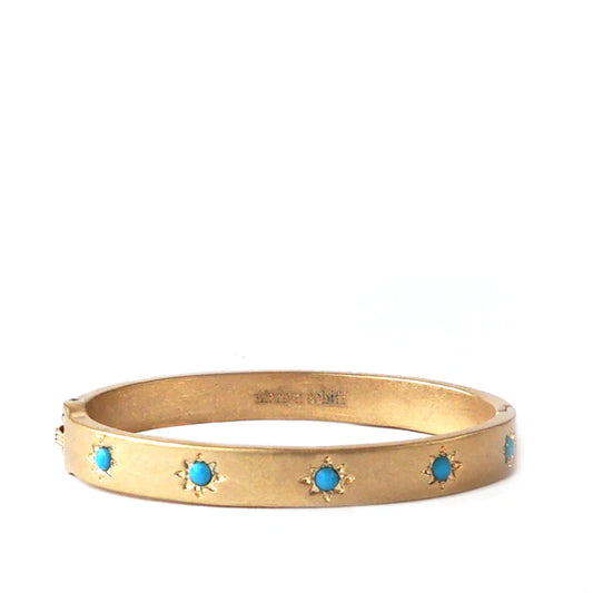 Turquoise Starburst Bangle