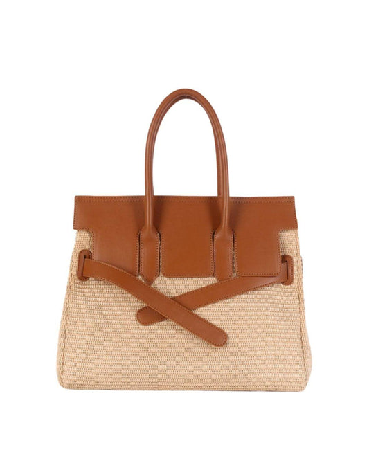 Lisi Lerch Stella Soft Rattan Handbag - Camel
