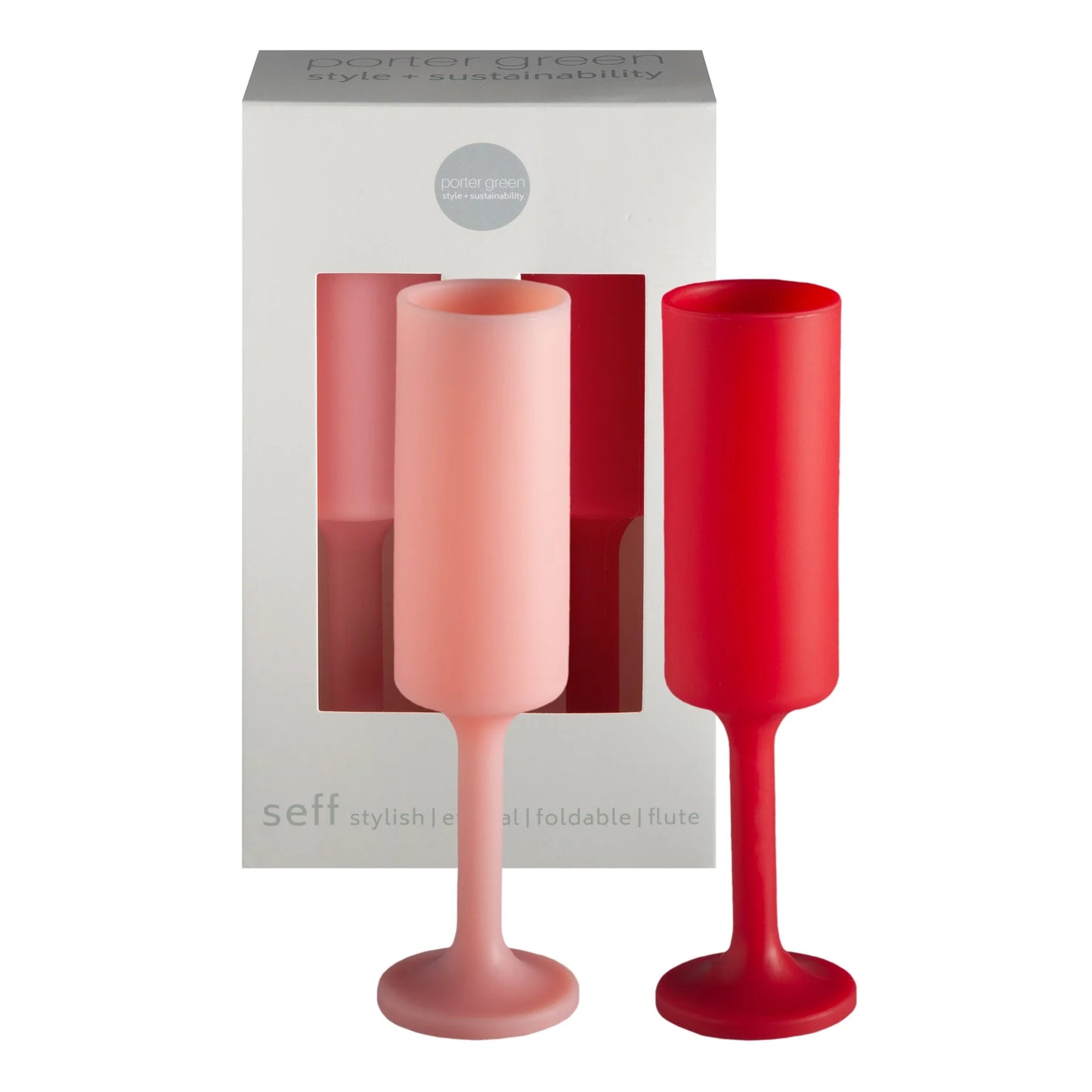 Porter Green Silicone Unbreakable Champagne Flute