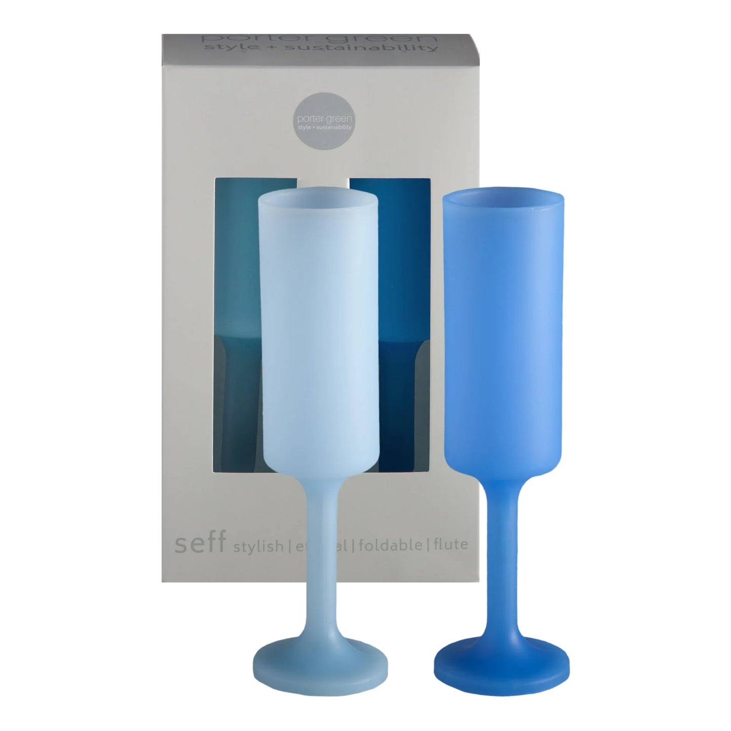 Porter Green Silicone Unbreakable Champagne Flute