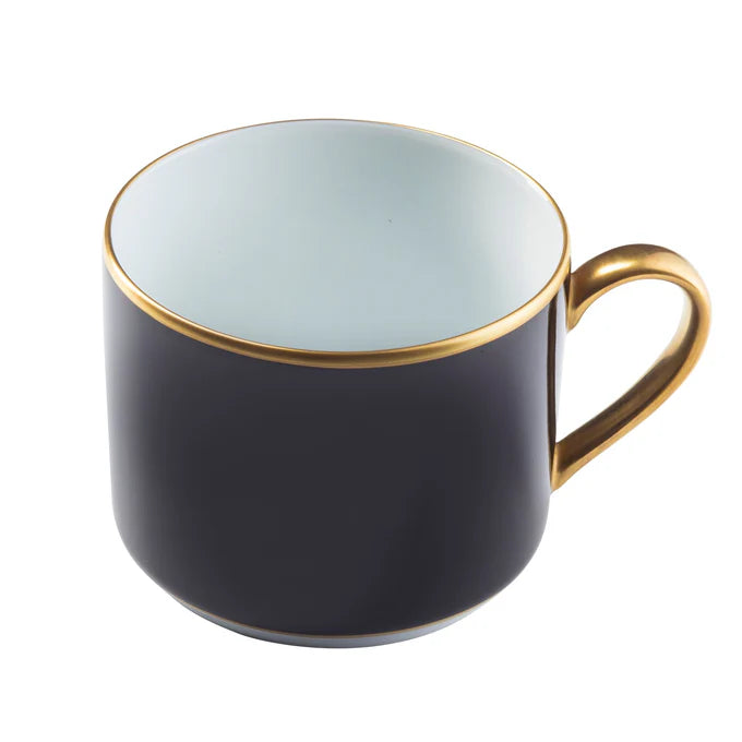 Pickard China ColorSheen Black with Gold - with Monogram