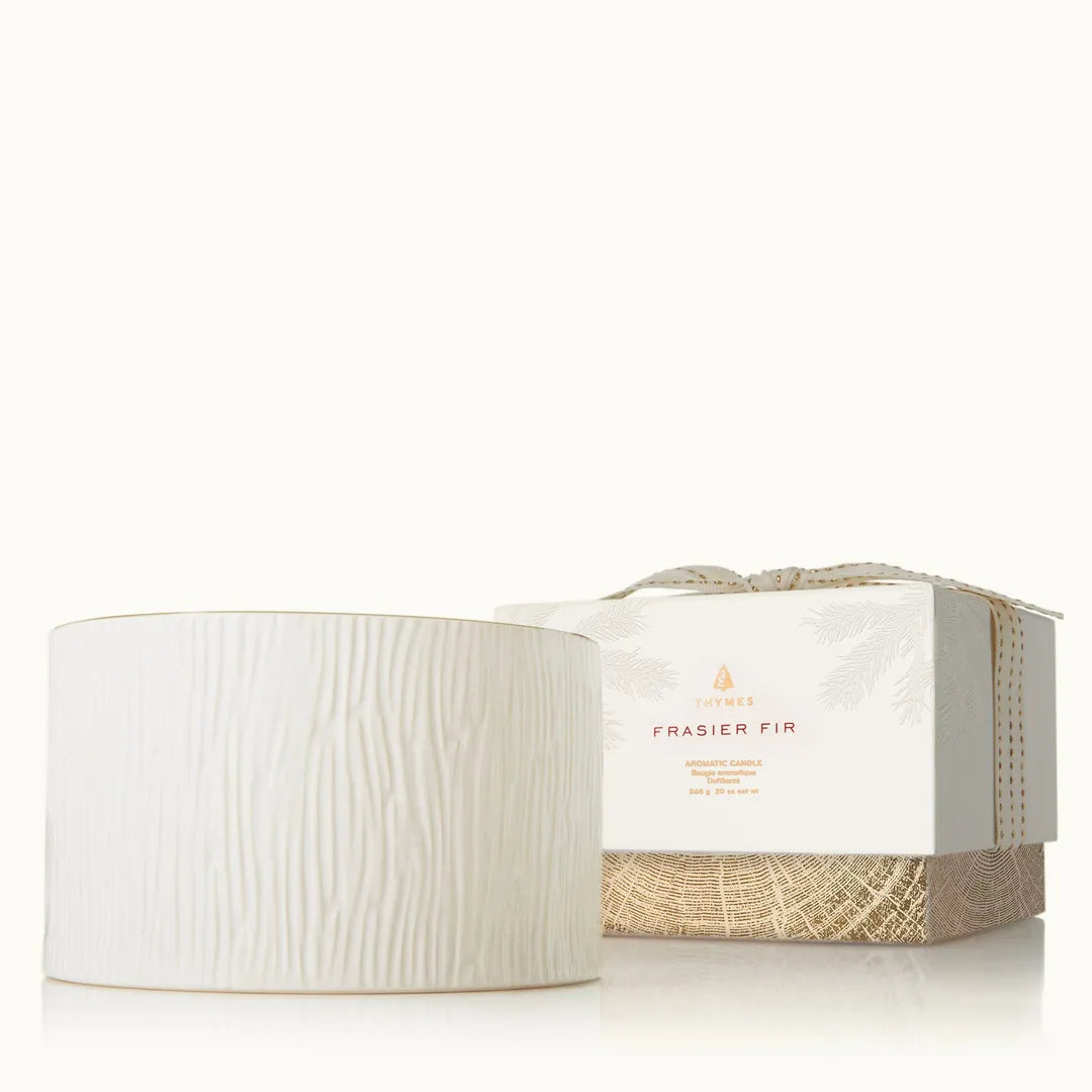 THYMES Frasier Fir® Ceramic 3-Wick Candle