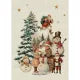 Garnier Thiebaut Bonhommes De Torchon Vintage Kitchen Towel, Cotton-Linen Blend