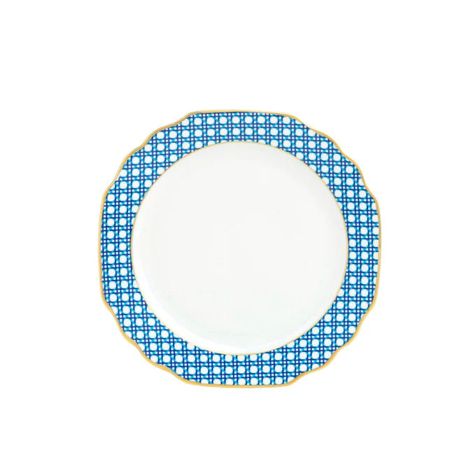 Pickard China Blue Cane Weave - with Monogram