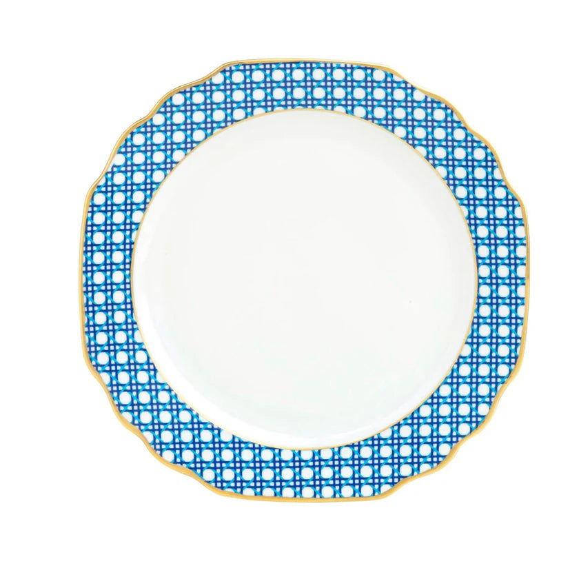 Pickard China Blue Cane Weave - with Monogram