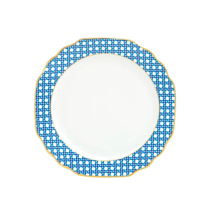 Pickard China Blue Cane Weave - with Monogram