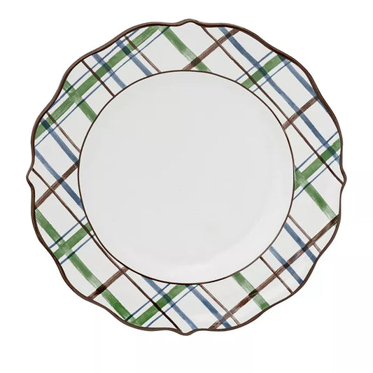 Veronica Beard Plaid Salad Plate