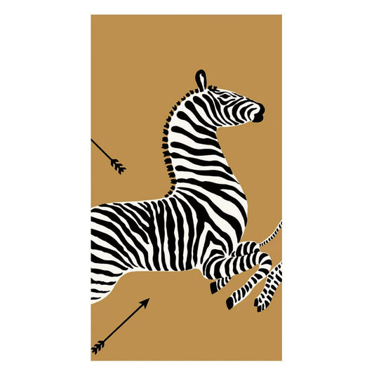 Zebra Gold Paper Guest Towels